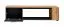 TV-Unterschrank Bjordal 05, Farbe: Schwarz matt / Eiche Wotan - Abmessungen: 39 x 150 x 40 cm (H x B x T), mit zwei Fächern