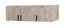 Aufsatz für Drehtürenschrank / Kleiderschrank Tripoli 02, Farbe: Eiche - Abmessungen: 40 x 136 x 54 cm (H x B x T)
