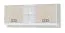 Hängeschrank 23, Farbe: Weiß / Creme - Abmessungen: 82 x 209 x 37 cm (H x B x T)