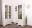 Vitrine Sentis 17, Farbe: Kiefer weiß - Abmessungen: 192 x 58 x 40 cm (H x B x T)