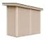 Steiner Shopping Gerätehaus Heidenreichstein mit Doppeltür, Natur, inkl. Bitumenschindeln und Fußboden, Nutzfläche: 2,95 m², 118 x 250 cm, 10 mm Wandstärke, Luftgitter
