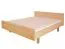 Einzelbett / Gästebett Buche massiv Vollholz natur 116, inkl. Lattenrost - Abmessung 140 x 200 cm
