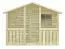 Kinderspielhaus K51 - Abmessungen: 2,25 x 2,16 Meter