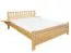 Doppelbett / Gästebett Kiefer massiv Vollholz natur 67, inkl. Lattenrost - Abmessung 180 x 200 cm