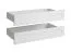 Schubladen | 2er Set | Farbe: Weiß | Maße: 90,5 x 44,5 x 19 cm | dekorativer Rahmen