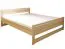 Doppelbett / Gästebett Buche massiv Vollholz natur 115, inkl. Lattenrost - Abmessung 160 x 200 cm