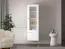 Elegante Vitrine mit Soft-Close System Breckenridge 02, Farbe: Weiß, Komfortabel und Zeitlos, Maße: 195 x 55 x 40 cm, mit 2 Türen und 5 Fächern