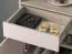 Garderobe Komplett Set | Farbe: Eiche Cremona / Kaschmir | Soft-Close | inkl. Samtpolster | Kommode | Spiegel | Schuhschrank | Garderobe mit acht Haken