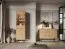 Vitrine | 1 Glastür | Farbe: Eiche Mavelie | 5 Fächer | 54 x 40 x 190 cm | Soft-Close Funktion | für Wohnzimmer| Push-to-open Funktion