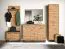 Garderobe Pandrup 15, Farbe: Eiche - Abmessungen: 145 x 69 x 27 cm (H x B x T)