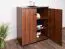 Büro Komplett - Set A Mojokerto, 5-teilig, Farbe: Walnuss / Schwarz