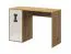 Jugendzimmer - Schreibtisch Garian 10, Farbe: Eiche / Weiß / Grau - Abmessungen: 82 x 120 x 50 cm (H x B x T)