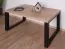 Couchtisch "Prizren" 02, Eiche Artisan / Mattschwarz, 105 x 60 x 50 cm, geeignet als Beistelltisch für Wohnzimmer, Schlafzimmer, Kinderzimmer, Jugendzimmer