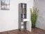 Jugendzimmer - Regal Lede 08, Farbe: Grau / Eiche / Weiß - Abmessungen: 190 x 45 x 40 cm (H x B x T)