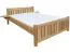 Bett Buche massiv 160 x 200 cm Natur Abbildung