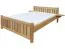 Buche Bett 180 x 200 cm Natur Abbildung