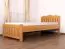 Kinderbett 100 x 200 cm | Massivholz: Eiche | Natur Lackiert Abbildung