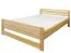 Bett Kiefer 160 x 200 cm Natur Abbildung