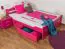Buche Bettgestell 140 x 200 cm Rosa Abbildung