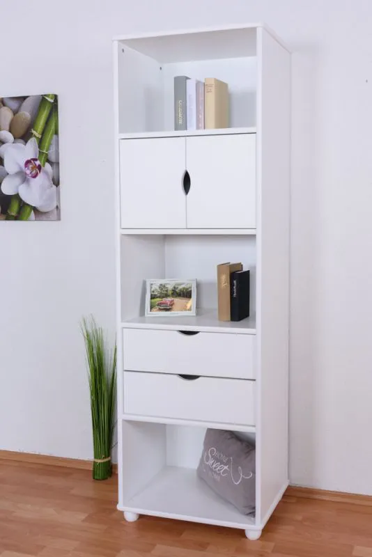Massivholz Regal weiß lackiert