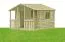 Kinderspielhaus K51 - Abmessungen: 2,25 x 2,16 Meter