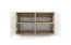 Kleiderschrank mit Schrankaufsatz Jaralillo 02, Farbe: Eiche Artisan / Weiß, Push-to-open Funktion, ausziehbare Kleiderstange, Maße: 225 x 70 x 40 cm