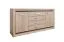 Kommode Kundiawa 11, Farbe: Sonoma Eiche hell / Sonoma Eiche dunkel - Abmessungen: 84 x 160 x 40 cm (H x B x T)