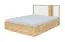 Doppelbett mit Stauraum Gavdos 04, Farbe: Eiche / Weiß - Liegefläche: 160 x 200 cm (B x L)