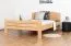 Einzelbett / Gästebett "Easy Premium Line" K7, 140 x 200 cm Buche Vollholz massiv Natur