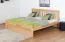 Doppelbett "Easy Premium Line" K8 inkl. 1 Abdeckblende, 200 x 200 cm Buche Vollholz massiv Natur