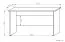 Schreibtisch Banjaran 27, Farbe: Erle - Abmessungen: 75 x 205 x 175 cm (H x B x T)