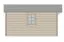 Gartenhaus Wiesentraum 02, 34 mm Blockbohlenhaus, Naturbelassen, Grundfläche 12 m², mit 1 Doppeltür und 1 Einzelfenster, Satteldach