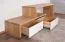 TV - Unterschrank Wooden Nature 107 Eiche teilmassiv geölt - 185 x 60 x 45 cm (B x H x T)