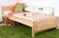 Kinderbett 90 x 200 cm | Massivholz: Buche | Natur Lackiert Abbildung