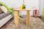 Massivholz Couchtisch Loungetisch Kiefer Farbe: Natur 60x65x65 cm, Wohnzimmertisch Beistelltisch Clubtisch massiv Abbildung