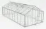 Gewächshaus - Glashaus Radicchio XL18, Wände: 4 mm gehärtetes Glas, Dach: 6 mm HKP mehrwandig, Grundfläche: 18,6 m² - Abmessungen: 640 x 290 cm (L x B)