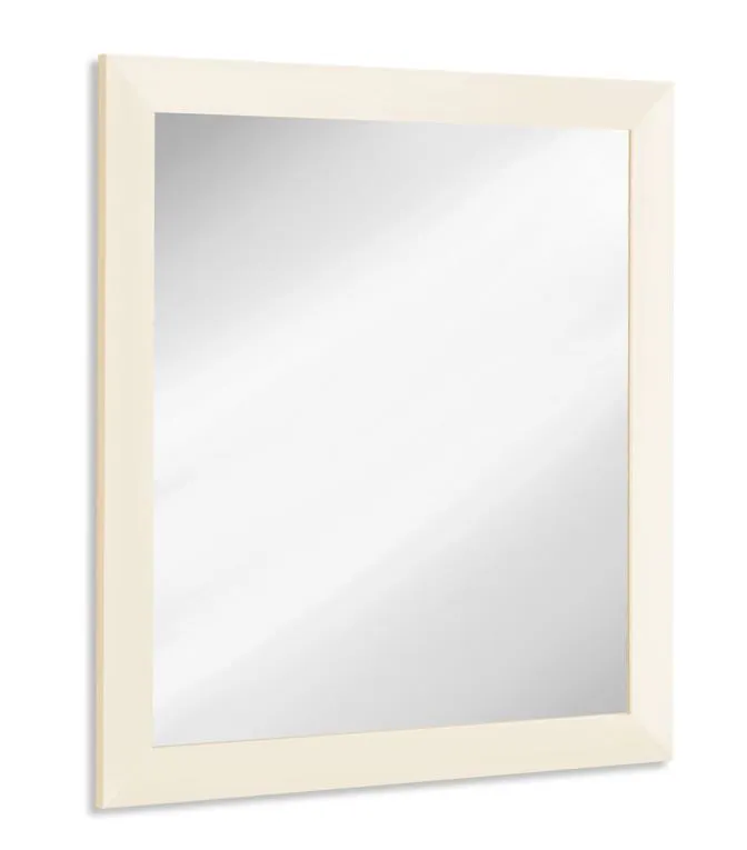 Spiegel Baeza 12, Farbe: Creme - 70 x 65 x 2 cm (H x B x T)