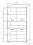 Schrank Cikupa 44, Farbe: Nuss / Ulme - Abmessungen: 160 x 90 x 40 cm (H x B x T)