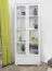 Vitrine Kiefer massiv Vollholz weiß lackiert B008 - Abmessung 190 x 80 x 42 cm (H x B x T)