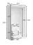Kleiderschrank | 3 Schubladen | Farbe: Weiß | 1 Drehtür | 1 Spiegeltür | 1 Kleiderstange | Maße: 101 x 58 x 200,5 cm | Drehtürenschrank | modernes Design
