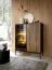 Wohnzimmer - Set A Chelmsford, 3-teilig, Farbe: Schwarz / Eiche