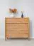 Schuhschrank | Eichenholz geölt | 83 x 33 x 80 cm | Massivholz | 1 Schublade | Soft Close System | Farbe: Eiche | Seille 17