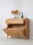 Schuhschrank | Eichenholz geölt | 83 x 33 x 80 cm | Massivholz | 1 Schublade | Soft Close System | Farbe: Eiche | Seille 17