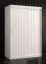 Schlichter Kleiderschrank Balmenhorn 53, Farbe: Weiß matt - Abmessungen: 200 x 120 x 62 cm (H x B x T), mit fünf Fächern und zwei Kleiderstangen