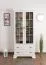 Vitrine Sentis 14, Farbe: Kiefer weiß - Abmessungen: 192 x 88 x 40 cm (H x B x T)
