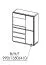 Vitrine Fazenda 16, Farbe: Dunkelbraun, Eiche teilmassiv – 135 x 99 x 41 cm (H x B x T)