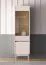Vitrine Humboldt 02 | 2 Türen | Farbe: Eiche Cremona  / Kaschmir | Beine: Metall | Maße: 55 x 40 x 193 cm | Soft-Close Funktion