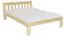 Doppelbett / Gästebett Kiefer massiv Vollholz natur 75, inkl. Lattenrost - 160 x 200 cm (B x L)