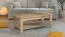 Neutraler Kaffeetisch / Couchtisch Palilula 01, Farbe: Eiche Artisan, für Wohnzimmer, ABS, Maße: 45 x 124 x 60 cm, gut kombinierbar