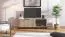 Kleiner TV-Schrank / TV-Möbel mit einer Schublade Zvesdara 03, 1,5 Meter breit, Farbe: Eiche Artisan / Schwarz, eine Kabeldurchführung, zwei Türen